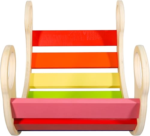 Miniatura 2 de Waldorf Juego mecedora de madera (arcoíris)