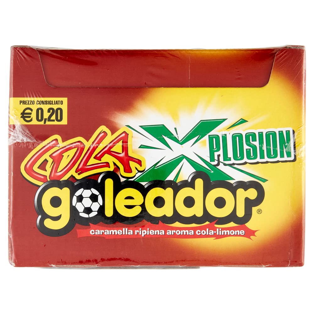 Goleador Xplosion Cola, Caramelle Gommose Ripiene, Gusto Cola, Box da 150 Caramelle Incartate Singolarmente - Idee Regalo per Compleanni e Feste