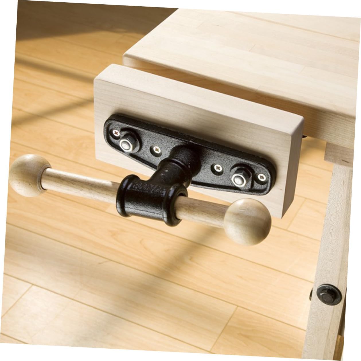 POPETPOP Woodworking Table Clamp with 7-inch Light Wood Table Plier and Dual Connecting for DIY Woodworking and Bench Workholding