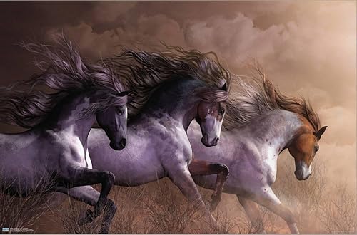 Vista 2 de Trends International Laurie Pridle - Póster de pared de lienzo Run To Freedom