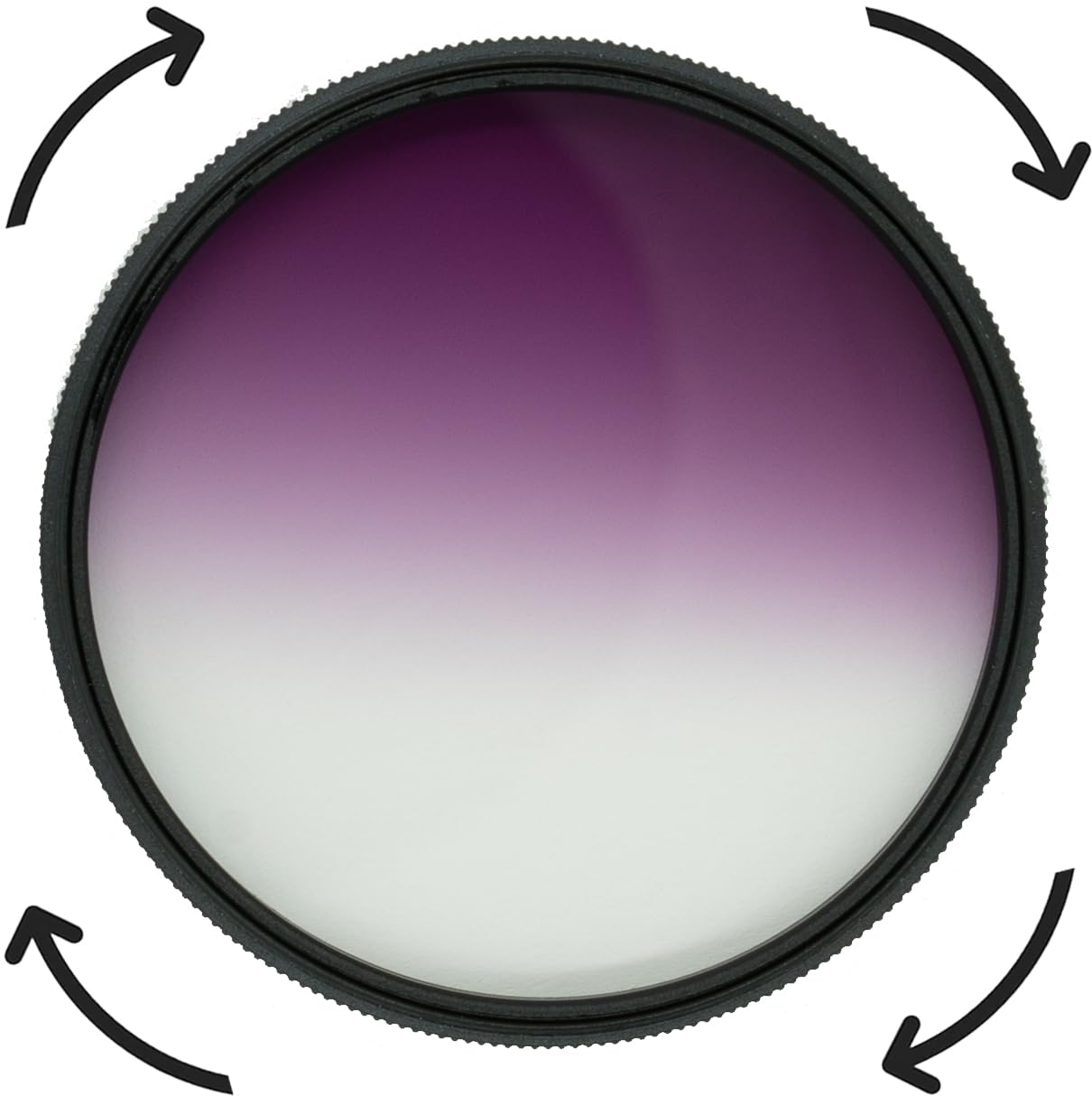 Pro Glass 72 mm HD MC Graduating Purple Farbfilter für: Sony FE PZ 16–35 mm f/4 G Objektiv (SELP1635G) – 72 mm Magentafilter, 72 Verlaufsfilter Violett