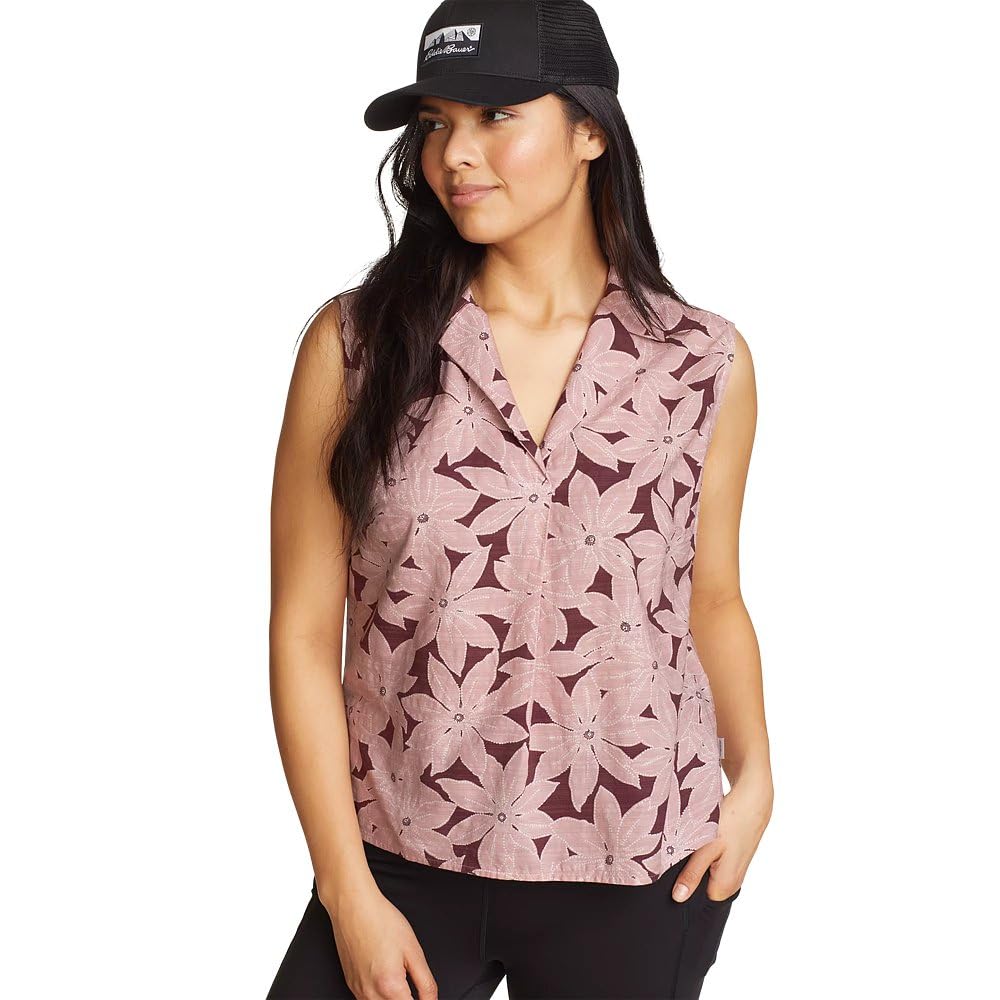 Eddie Bauer Women's Grape Baja Sleeveless Shirt, Xl