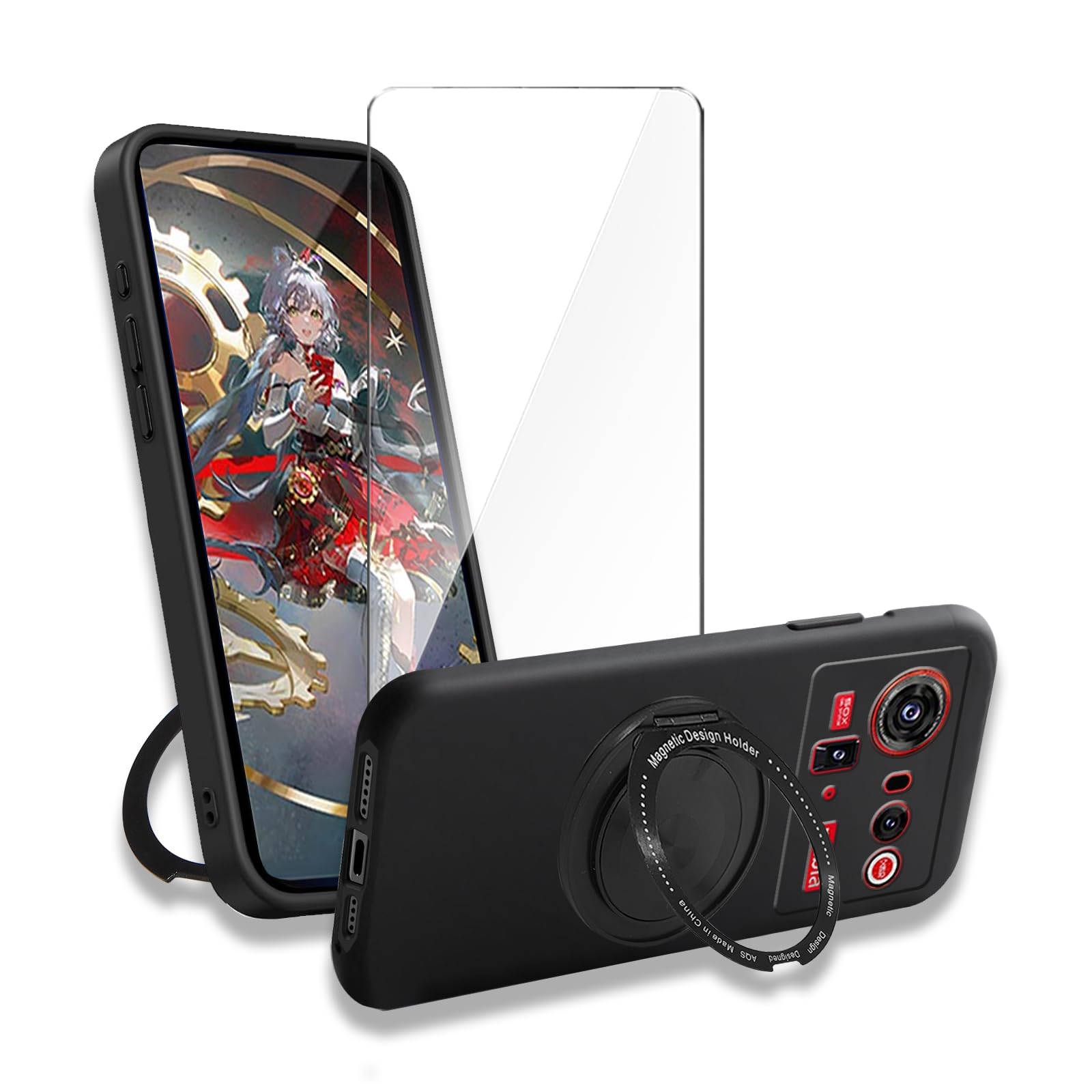 Wanglaism Case for ZTE nubia Z80 Ultra Phone Case with 1x 9H Glass