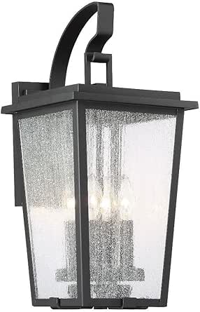 Minka Lavery 72752-66G Cantebury Outdoor Wall Sconce Lighting, 4-Light, 240 Watts, Sand Black Burnt Gold (20" H x 9" W)