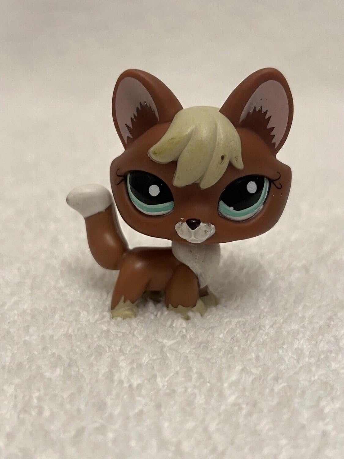 SAPPUN Lps Fox1126Red FoxBrown Beige WhiteTeal Dot Eyes