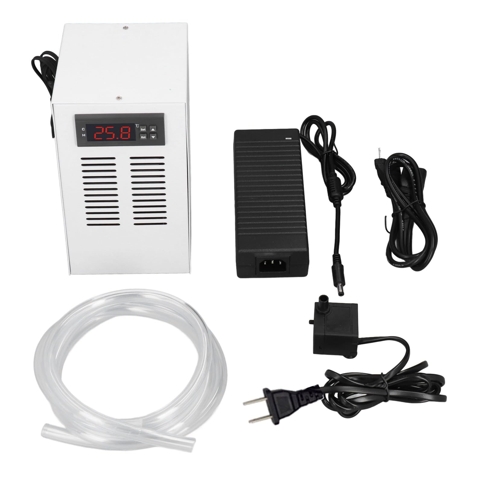 Raffreddatore per Acquario, Refrigeratore per Acquario 72 W, Refrigeratore per Acquario Axolotl, sistemas di Raffreddamento e Riscaldamento Dell'acquario 20 L (Spina UE
