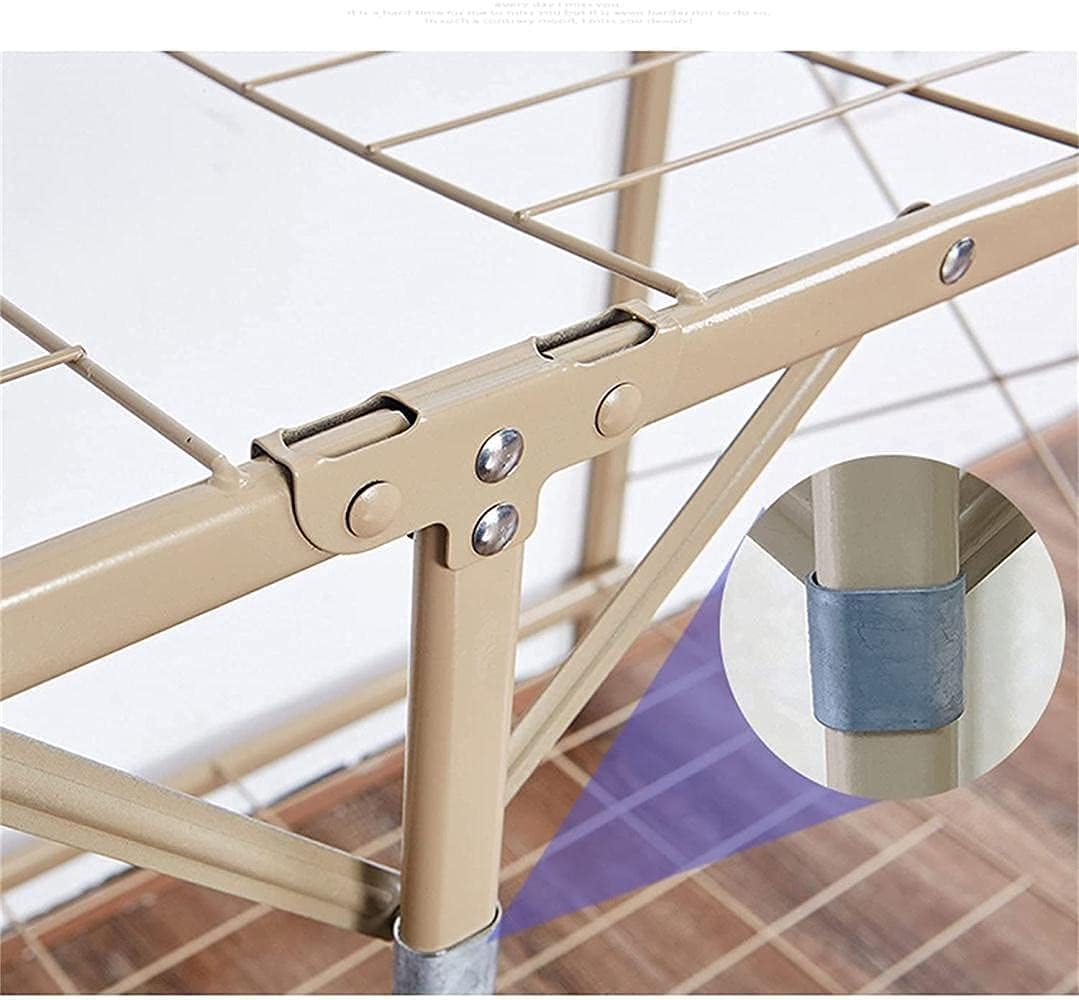 Bedroom Wardrobe Portable Metal Foldable Wardrobe Folding Partition Storage Box 160 110 45CM Clothes Rack (Color : C Size : 160 110 45CM) (C 160 * 110 * 45CM)