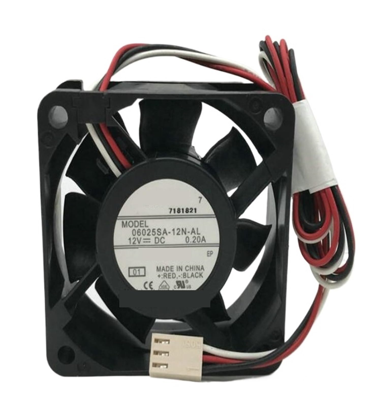 LZIKKGKI 06025SA-12N-AL 12V 0.20A 6025 6CM three-wire cooling fan