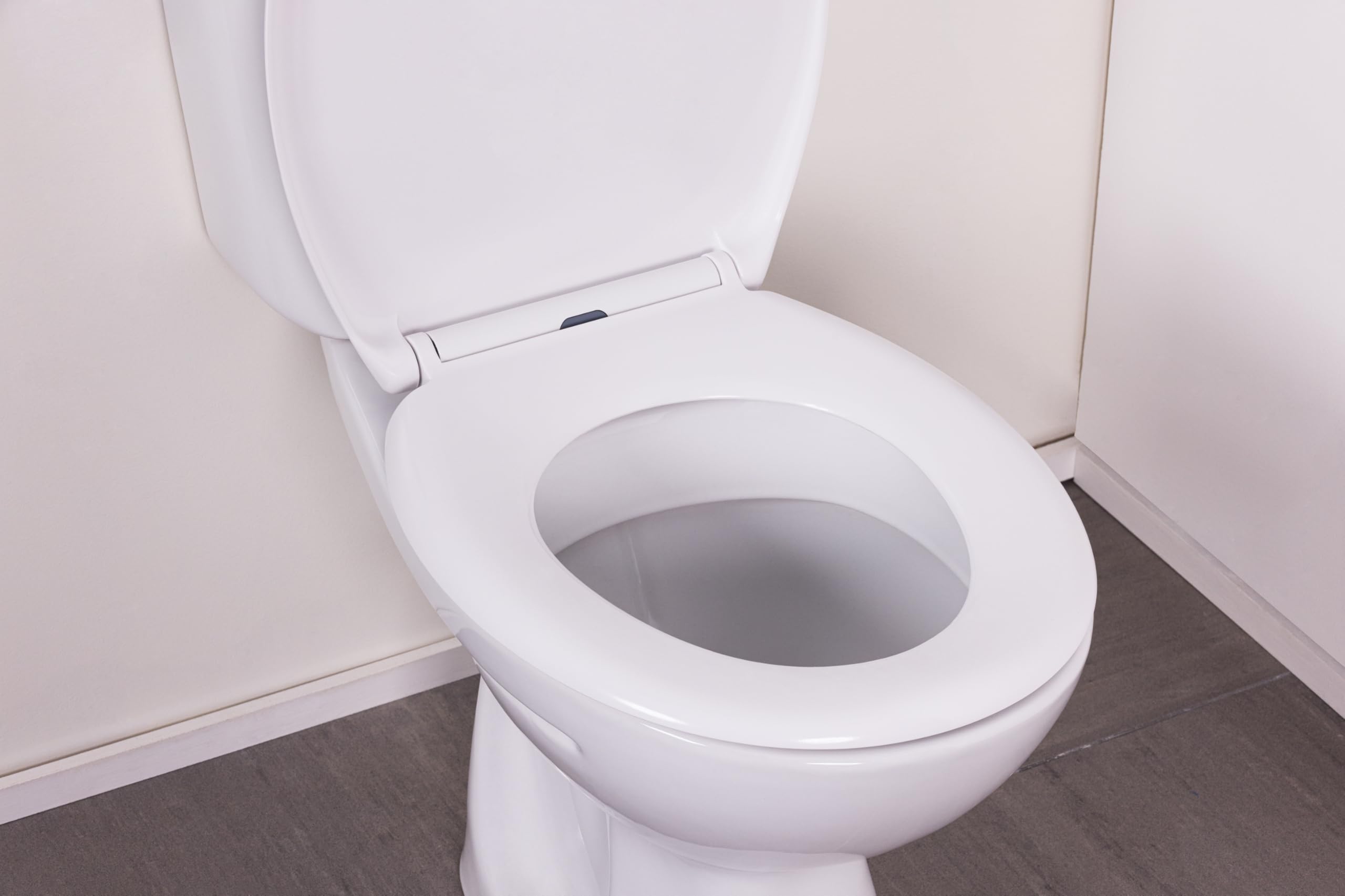 Abattant WC blanc universel clipsable/nettoyage facile - lunette de toilettes frein de chute forme O NOYON & THIEBAULT