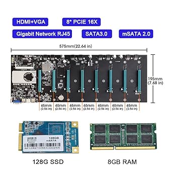 マザーボード BTC-S37 Mining Rig Case 7 GPU Miner Rig China BTC S37 D37 T37 Chassis Mining Case with 4 Fan Bitcoin