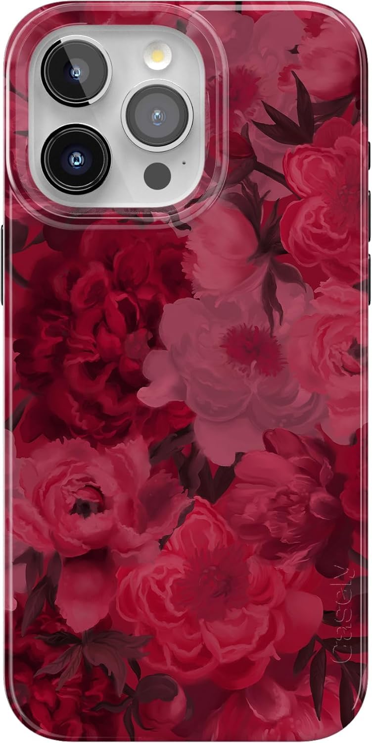Casely iPhone 15 Pro Max Case | Romance Novel | Moody Floral | Compatible with MagSafe | Classic Ultra Slim Design