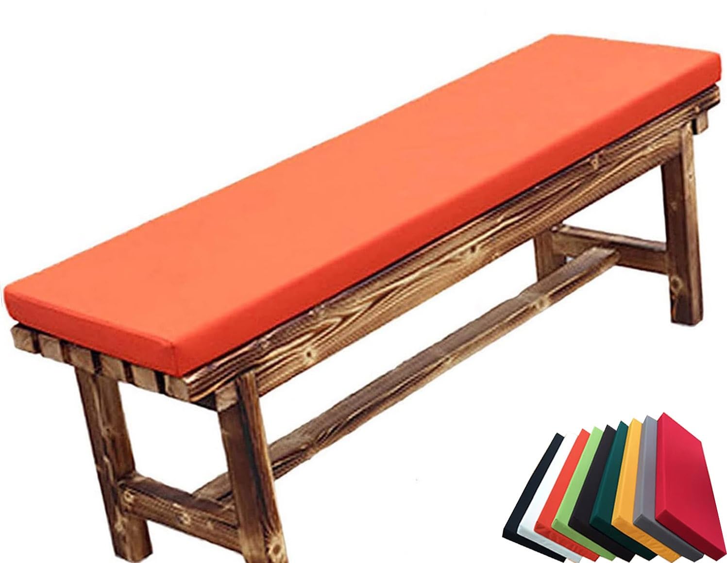 Panca impermeabile per interni ed esterni, cuscino antiscivolo per 2/3/4 posti in pelliccia, baia, terrazze da giardino, altalene, dimensioni: 120 cm, 110 cm, 200 cm, 150 x 40 cm, 35 cm, 30 cm.