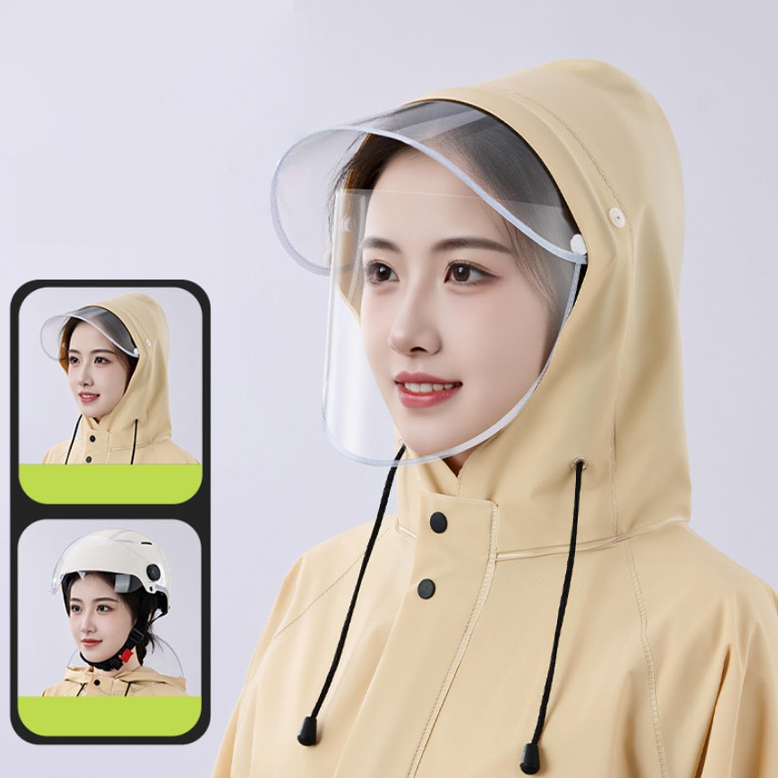 Generisch Chubasquero, ropa de lluvia transpirable - Chaquetas ligeras Pantalones Mono Reutilizable Para Senderismo Pesca Camping Equitación Trabajo