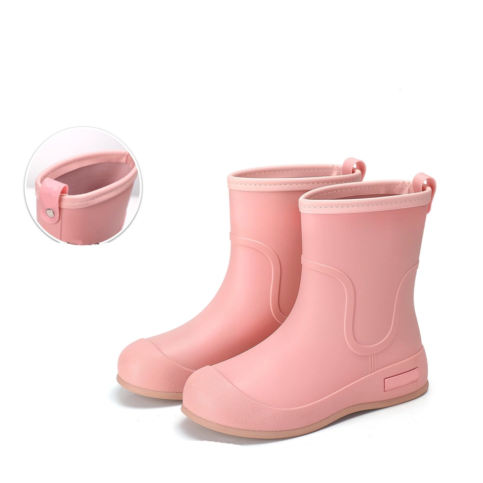 Botas de Lluvia Cortas, Zapatos de Tobillo, Calzado Informal para Exteriores, Zuecos de jardín para Caminar y Hacer Senderismo.