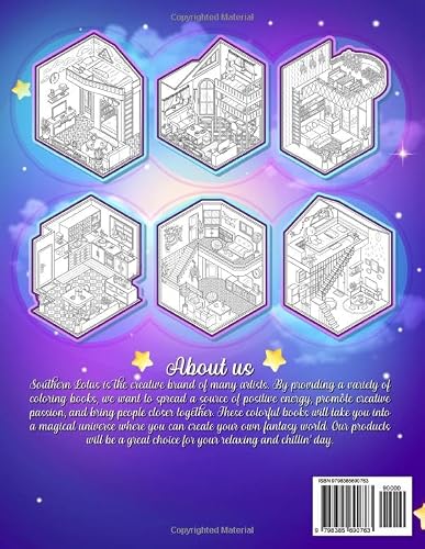 Pocket Room Coloring Book: Tiny Illustrations Of Miniature And Cozy Rooms, Art Lovers Gifts For Adults Teens Girls, Mini Home Colored Papers To Provide Relaxation And Creativity