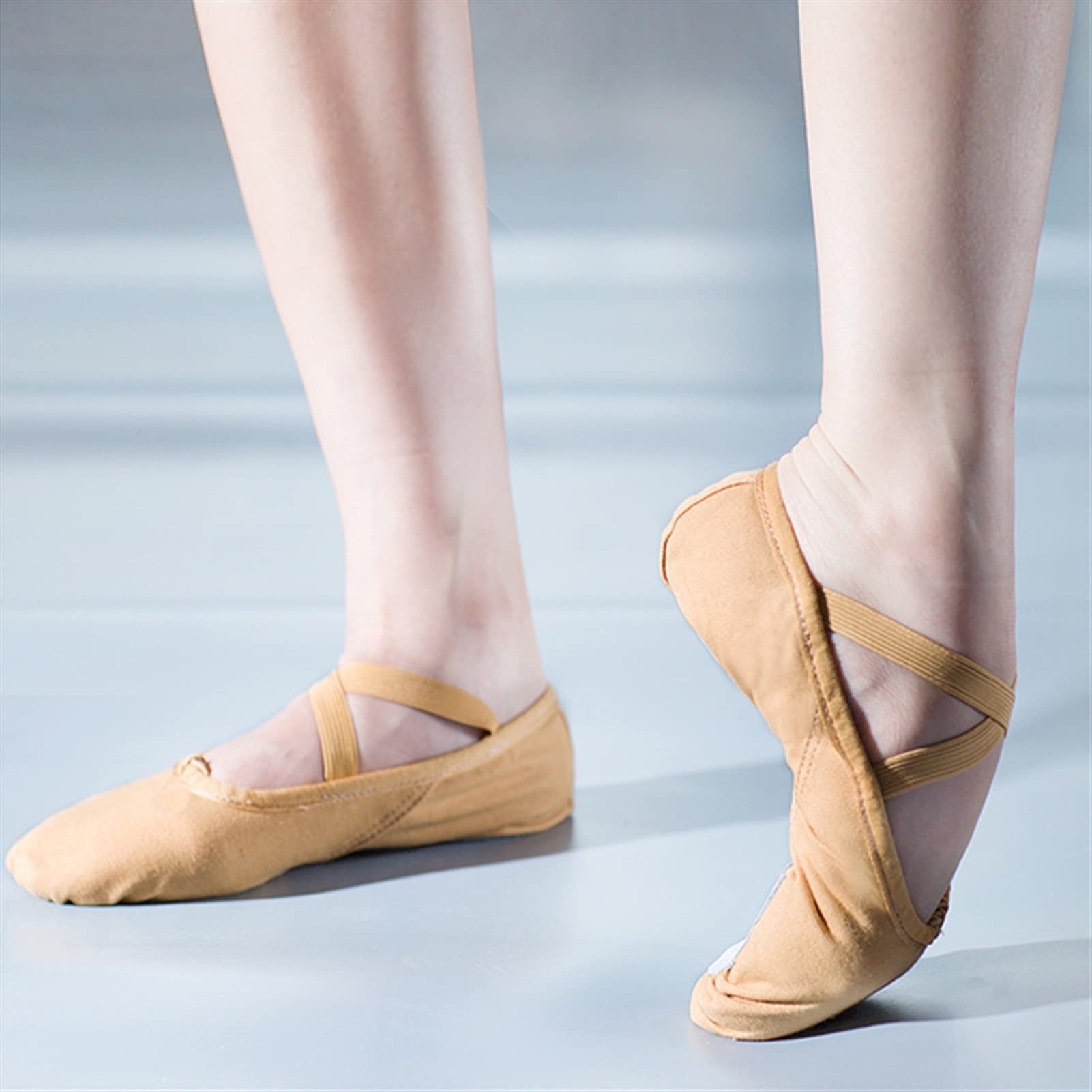 Scarpe da Ballo 2 Paia Scarpe da Ballo per Bambini Pantofole da Ballo Scarpe a Punta Balletto Esercizio Ragazze Ballerine morbide Suola Divisa Scarpe da Ballo in Tela di Base 156 (Rosa 41 EU)