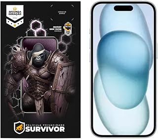 Gshield película survivor privacidade com aplicador para (iphone 15)