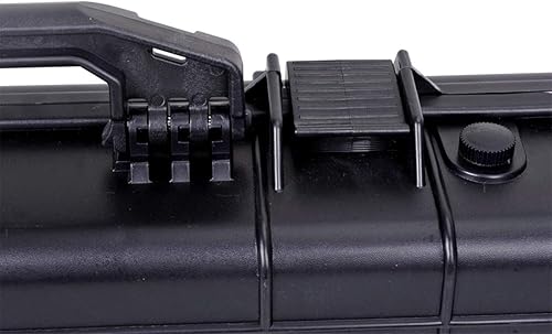Miniatura 55 de MEIJIA Funda rígida portátil para rifle impermeable para todo tipo de clima, funda de pistola con ruedas, espuma de ajuste personalizable incluida