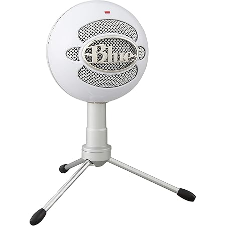 Blue Microphones Snowball iCE Micro USB Plug 'n Play pour Enregistrement, Streaming, Podcast, Micro Gaming, Micro PC et Mac avec Capsule Condensateur Cardioïde, Support Ajustable et câble USB - Blanc
