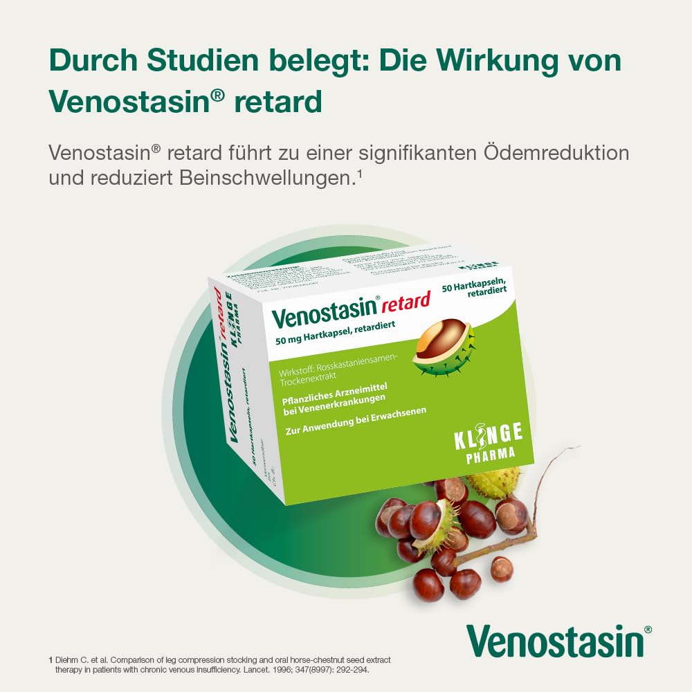retard 50 mg, mit Rosskastanie, Hartkapseln, 200 St | effektiv bei Venenleiden, lindert Schweregefühl und Schmerzen, reduziert Beinschwellungen
