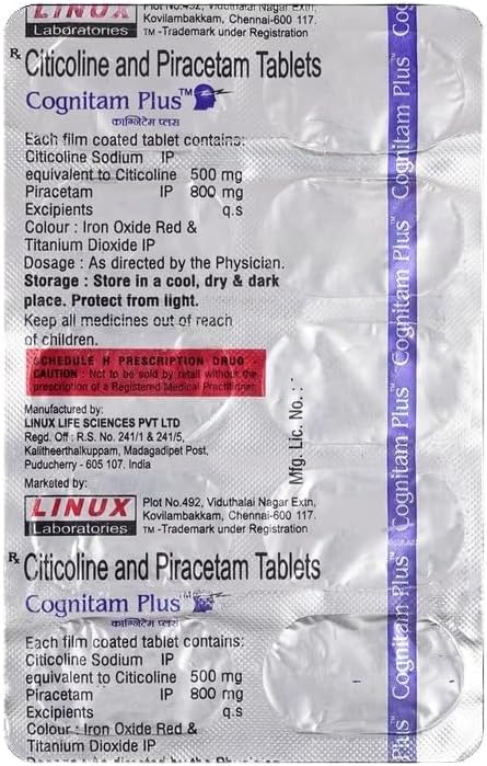 Cognitam Plus - Strip of 10 Tablets
