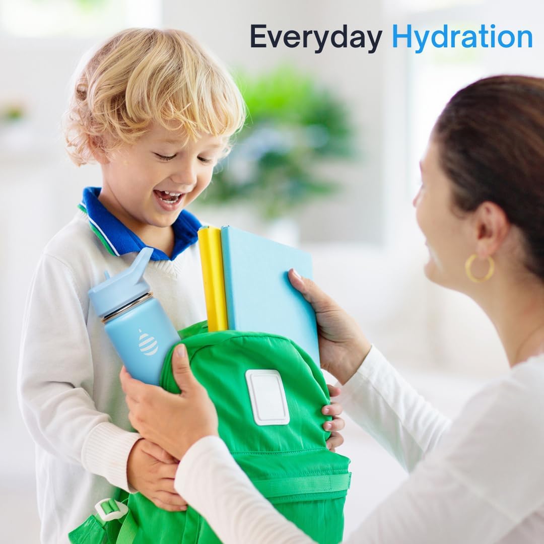 Clearly Filtered Water Bottle | Removes 220+ Contaminants, Double-Wall Insulated Stainless Steel, BPA/BPS Free, Phthalate Free, Filters Flouride Lead Chlorine (16oz, Sky Blue) - Image 3