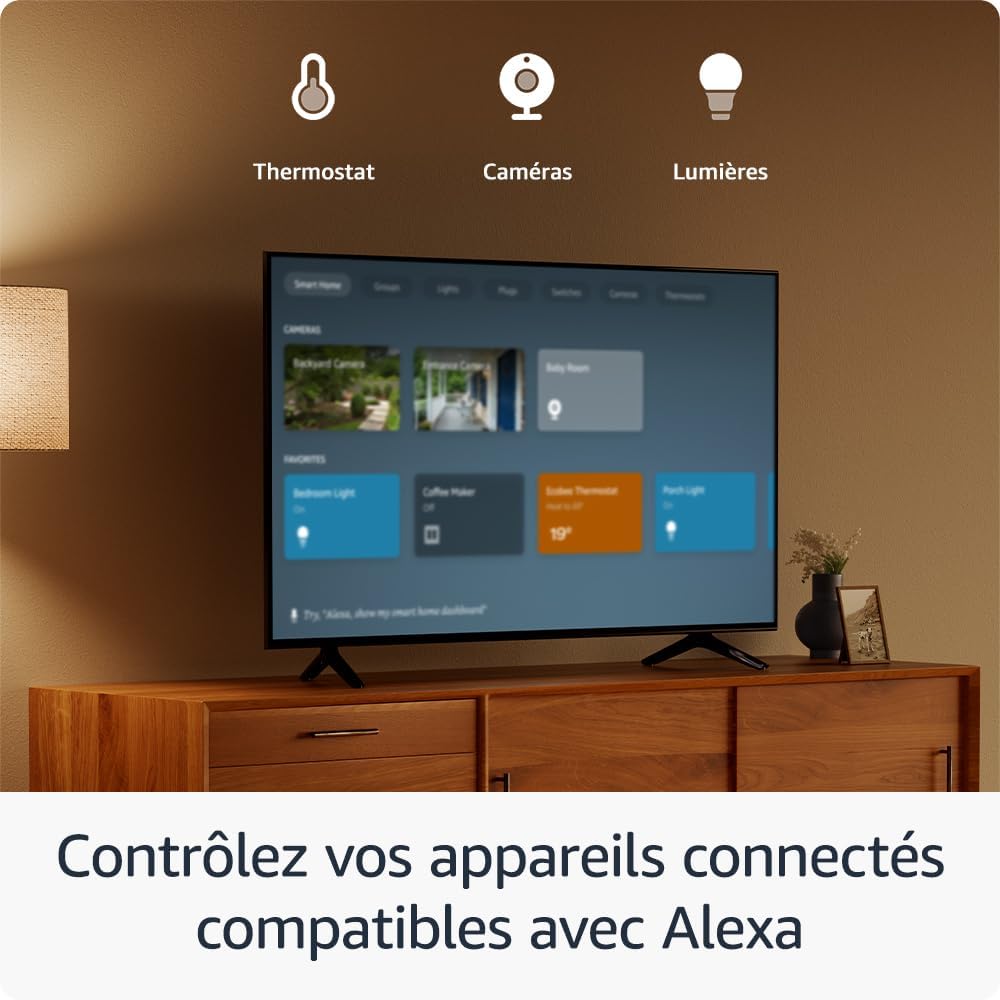 Smart home dashboard on TV