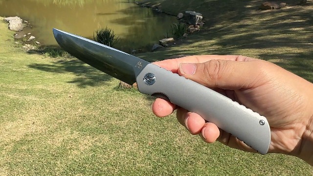 KATSU Folding Knife ZDP-189 Steel 3.5