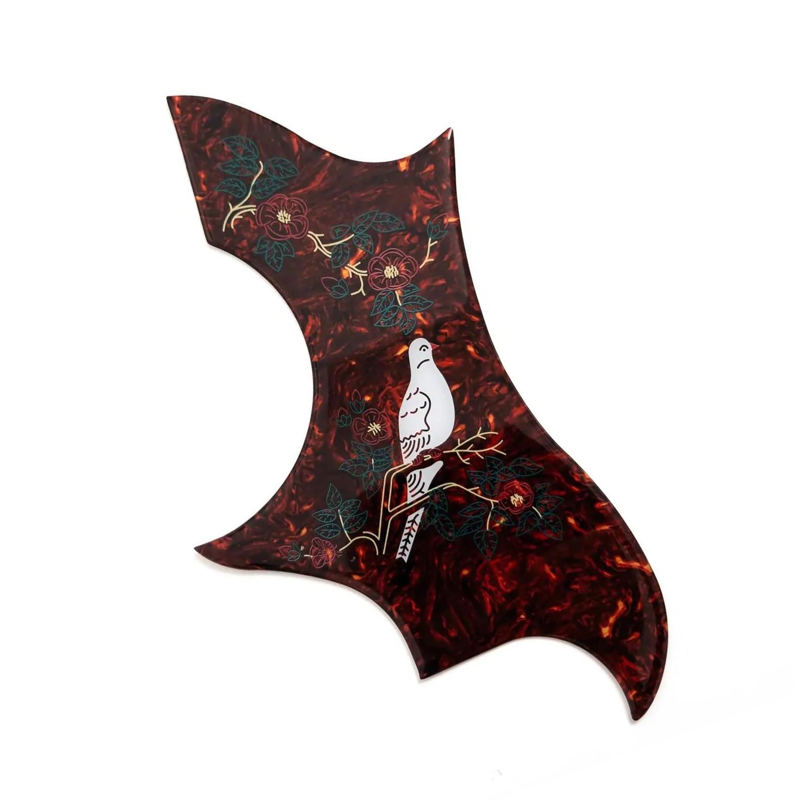 Pickguard do gitary akustycznej dla początkujących Odporna na uszkodzenia płytka ochronna do gitary akustycznej akcesoria do zabytkowych instrumentów muzycznych(Brown Tortoise)