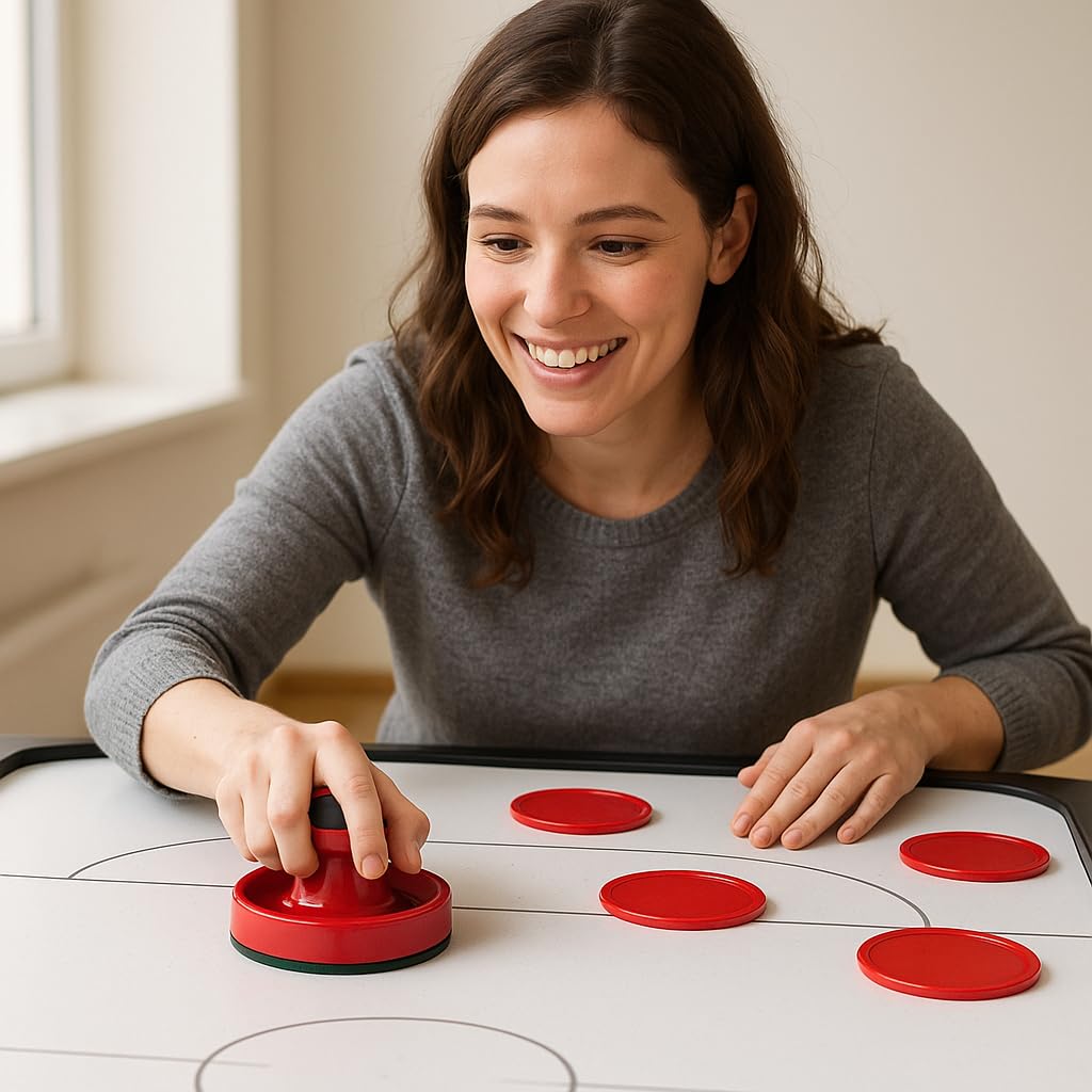 Poussoirs Hockey Sur Table 94mm - 2 Pièces Avec 4 Rondelles - Air Hockey