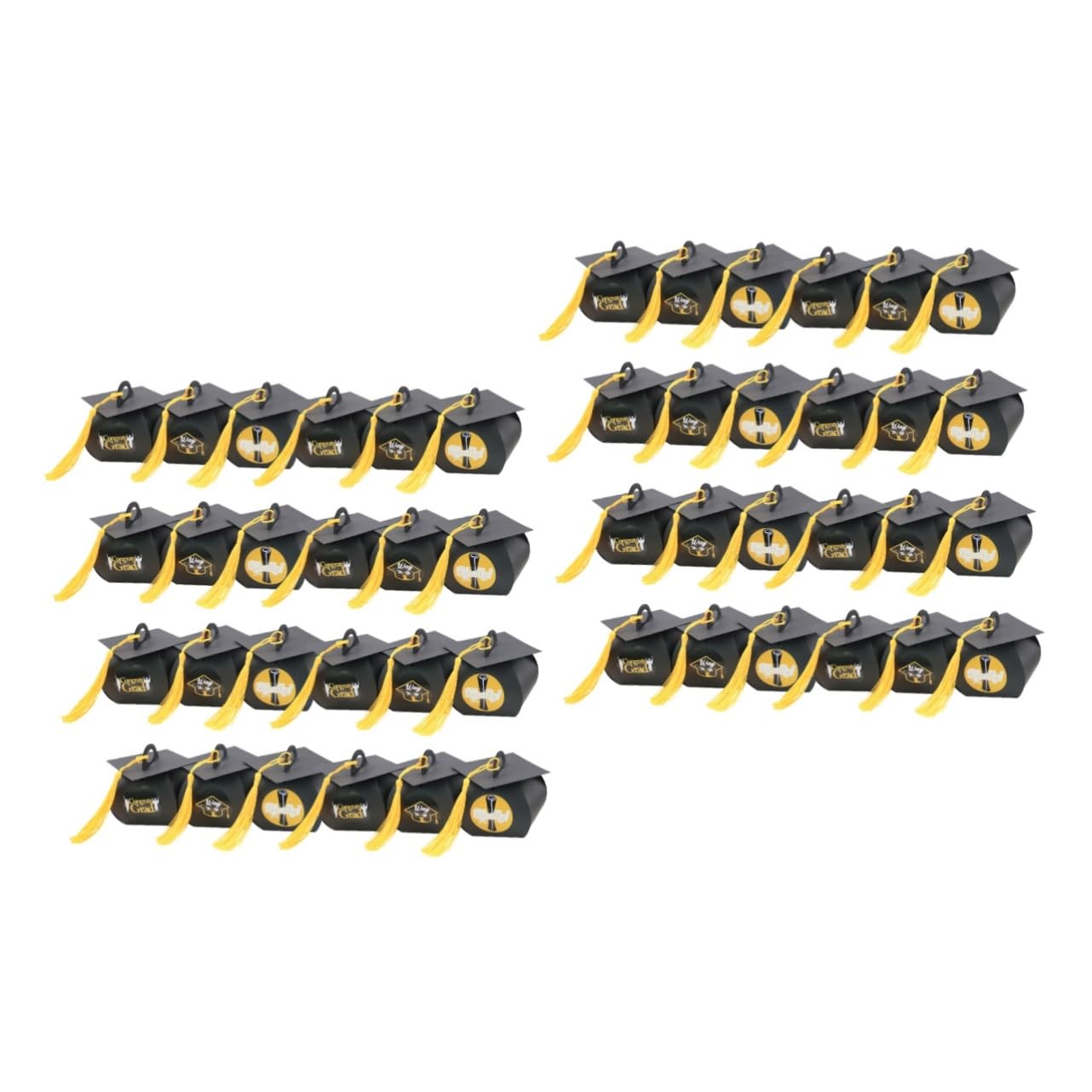 VILLCASE 2sets Pralinenschachtel Mit Bachelor-abschluss-süßigkeitenverpackungsbox Für Party 48 Stück * 2
