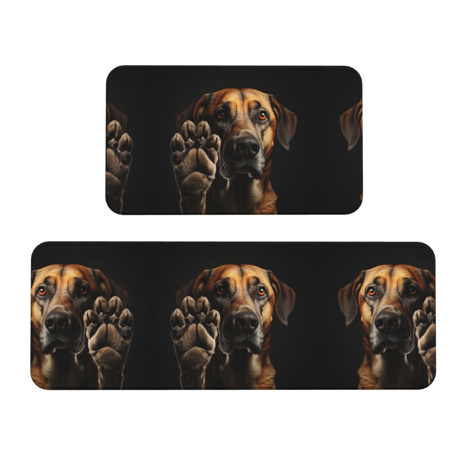 Lot de 2 tapis de cuisine antidérapants confortables pour sol de cuisine et bureau