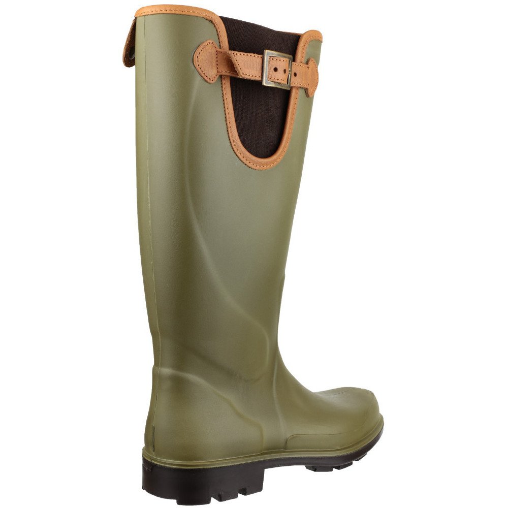 Nuevo Dunlop Purofort Vallay Impermeable Verde/marrón Botas - P182433