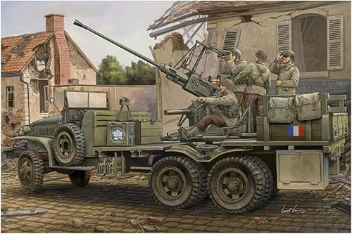 Hobby Boss GMC Bofors - Kit de construcción de modelo de vehículo de pistola de 1.575 in