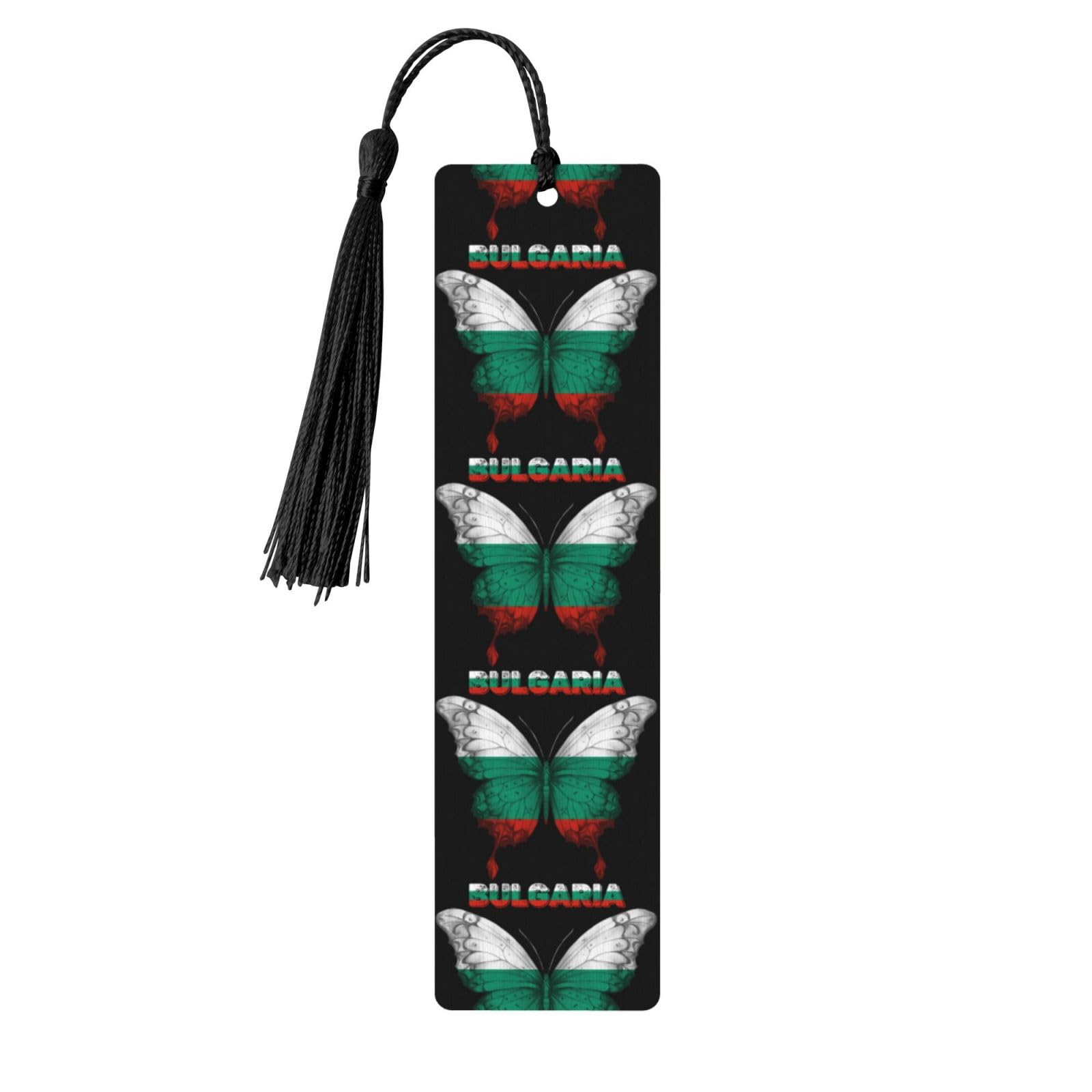 Bulgaria Flag Butterfly Valentine's Day Gift Bookmark Couple Gift Graduation Bookmark Gift Unisex