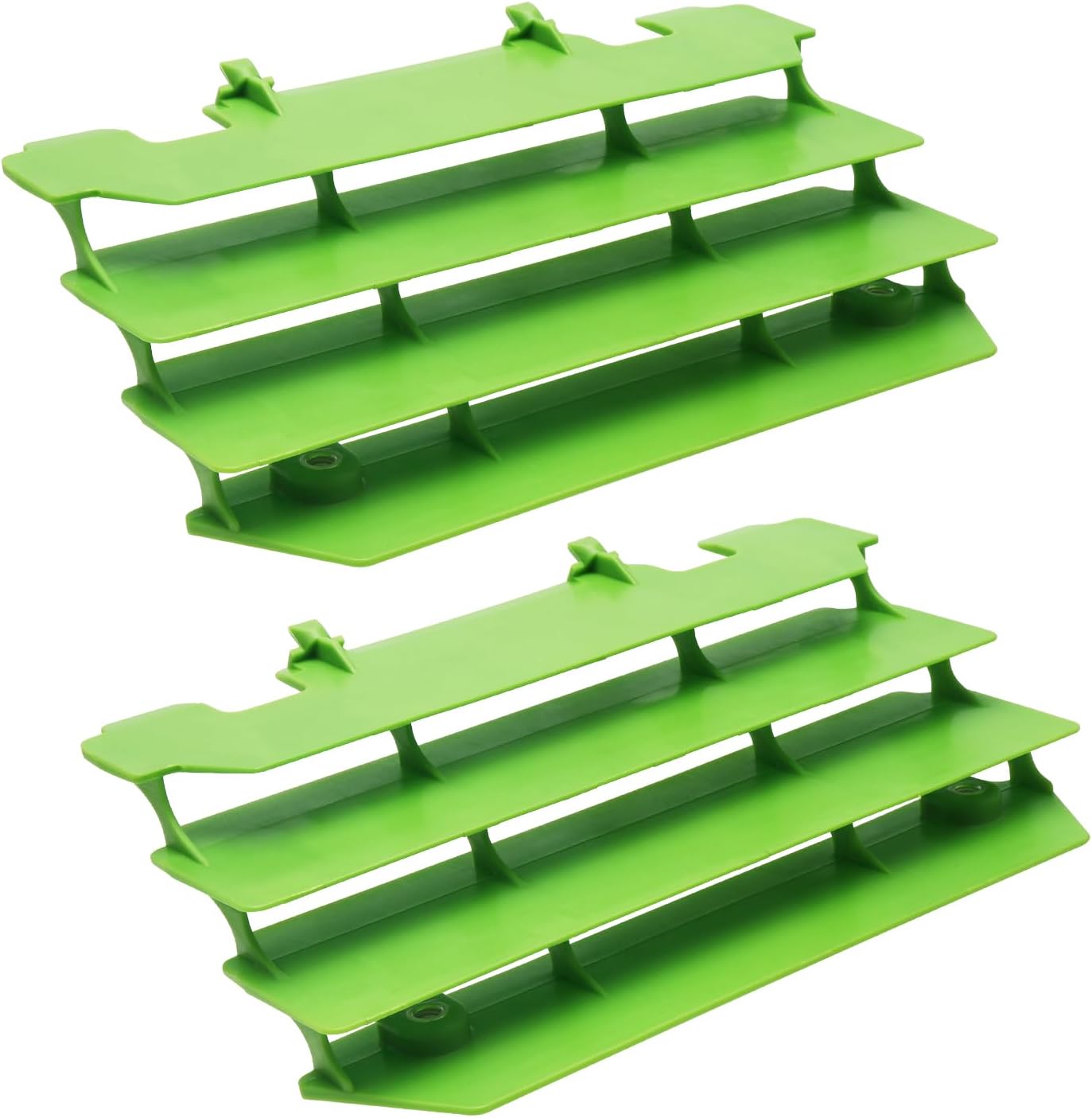 M MATI Green Radiator Shrouds Guard Set for Kawasaki KX125 KX250 1994-2005 14037-1310-6W