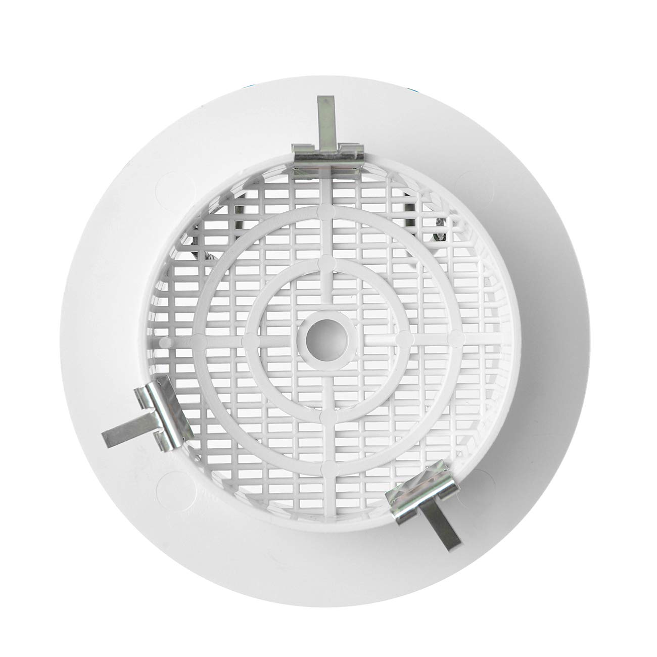 La Ventilazione TF8RB Round Plastic Insect Mesh Ventilation Grill, White, Diameter 105 mm, Bianco - Image 3