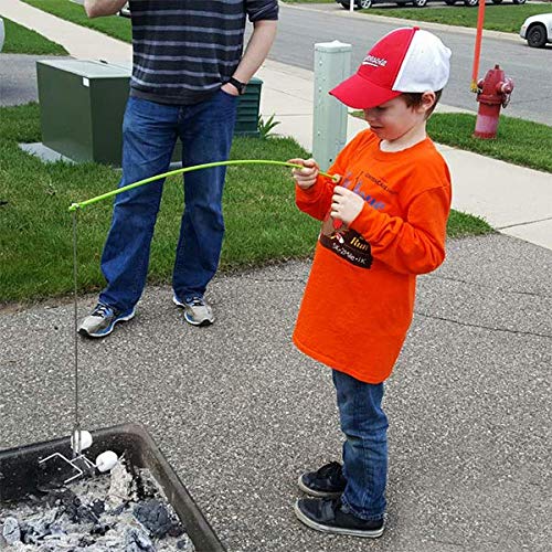 Firebuggz Fishing Pole Campfire Cooking Roaster, Red, Funny Hot Dog And Marshmallow Campfire Roasters #TOP3