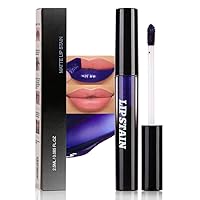 Vista 21 de FAFAMOON - Tintes de tinte labial líquido mate rojo malva intenso, tinte de labios de larga duración, resistente al agua para mujeres, tintes