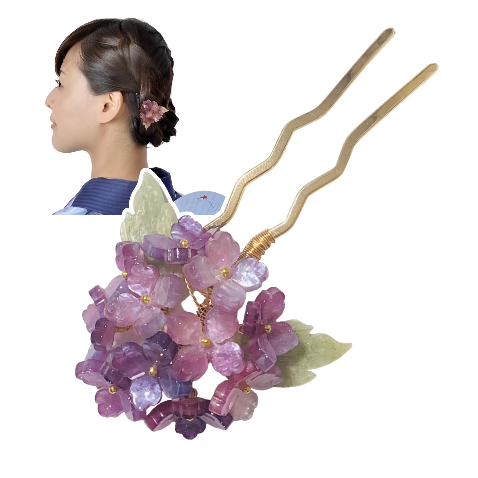傘と紫陽花の和風ピアスと簪(3点セット) 着物や浴衣の和装小物にも☆ Amazon.co.jp: 髪飾り 浴衣 紫陽花 【夏の和装にあう涼やかなワン