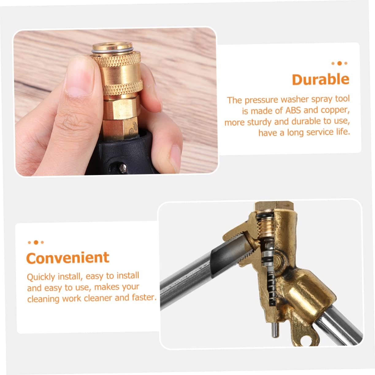 High Tools Car Shampoo Spray Nozzle for Pressure Washer Wand Detailing Car Suvs Rvs Garden