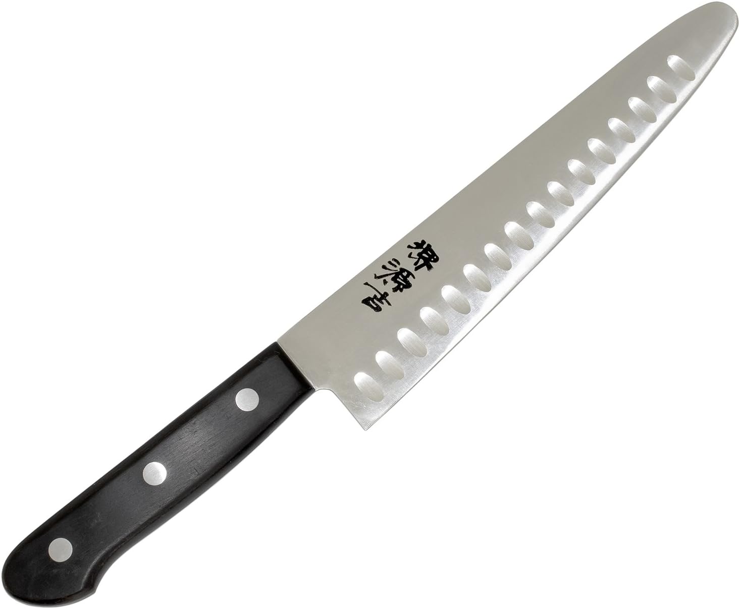 Genkichi Sakai Knife Dimpled Santoku Knife, Made in Japan, 7.5 inches (190 mm), Stainless Steel Special Steel, Resin Handle, Dishwasher Safe, Sakai Knife