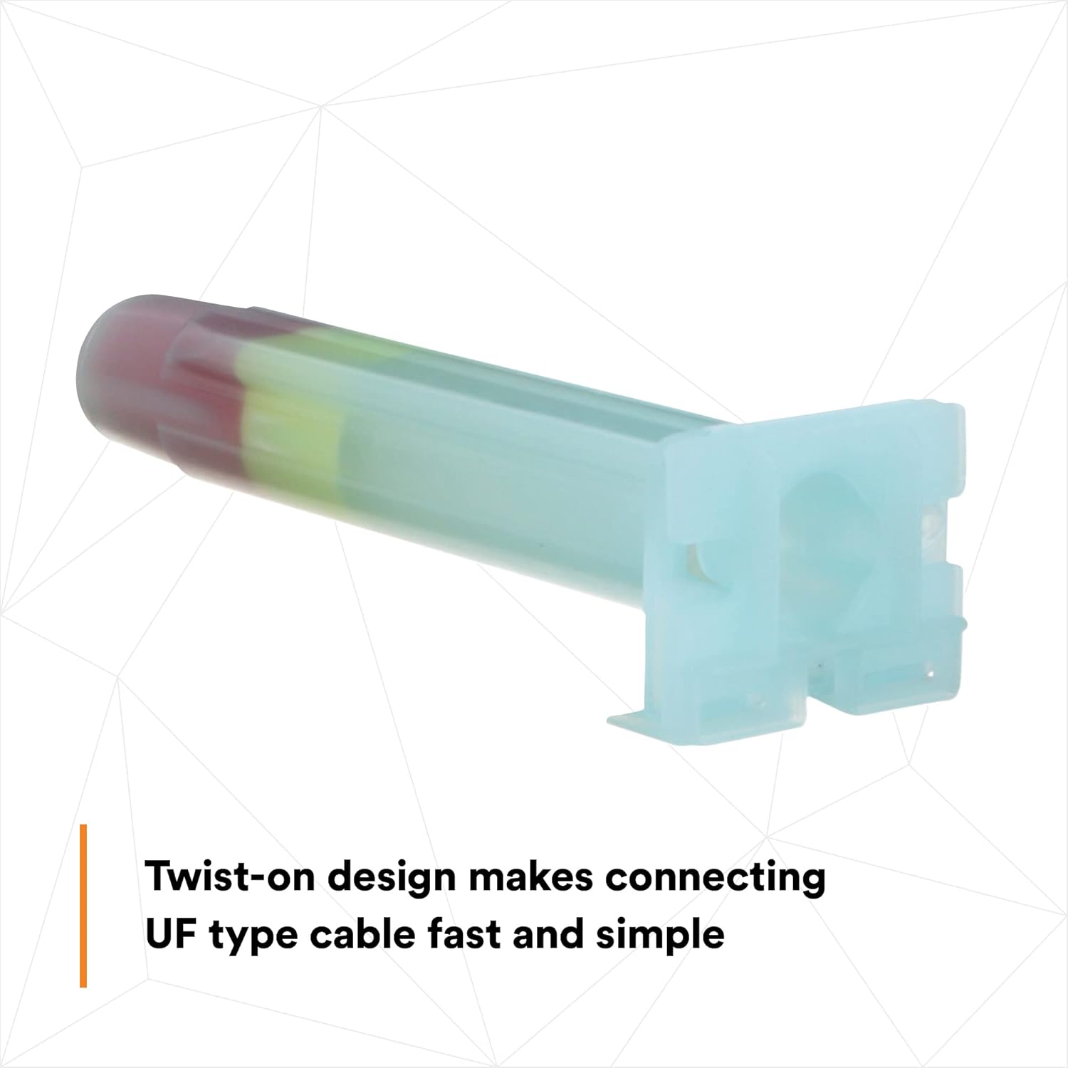 3M Direct Bury Splice Kit DBR/Y-6 (BULK), 18-10 AWG, UV-Resistant, Steel Spring, Flame Retardant Insulation, Box of 100 Splice Tubes and 100 R/Y Connectors