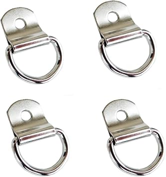 4 Pack Heavy Duty Saddle Repair 3/4" Clip & Dee 5/8" D-Ring