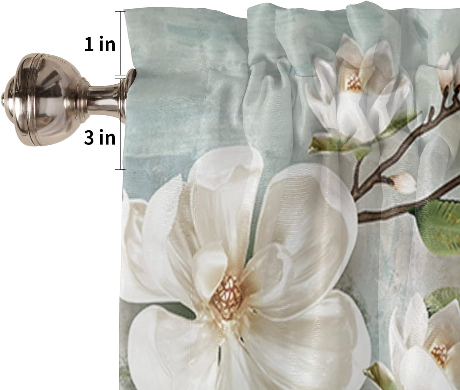 ZKJSMGS Cortina De Ducha De Hojas Azules, Hojas Florales Amarillas, Plantas Naturales, Flores, Acuarela, Baño, Decoración Del Hogar, Con Ganchos, 70 Pulgadas De Ancho X 70 Pulgadas De Alto