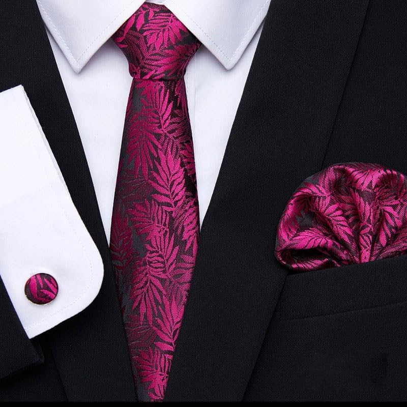 Korean casual tie men's polyester pocket square cufflinks set