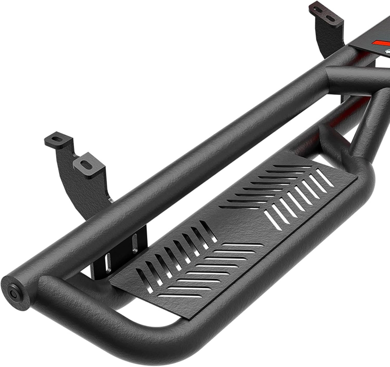 YZONA for Running Boards Side Steps Compatible for 2024 2025 2026 Toyota Tacoma Double Cab & Crew Cab (4 Full-Size Doors), Heavy-Duty Carbon Steel Nerf Bar Side Rails Rock Sliders, Two Stair Design