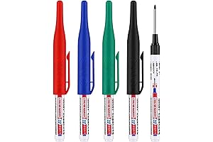 4 Pcs Long Head Markers for Bathroom & Woodworking