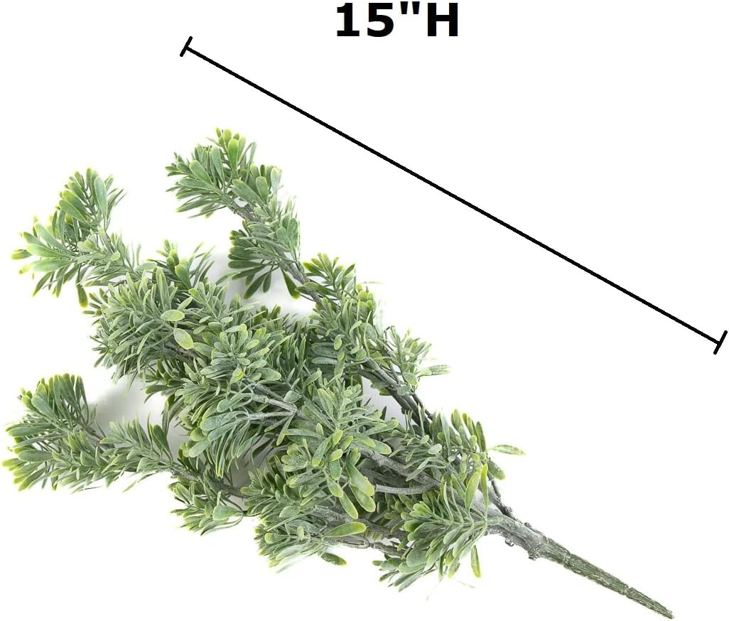 Factory Direct Craft Weather Resistant Artificial Matai Bush - Fake Greenery for Indoor and Outdoor Arrangements