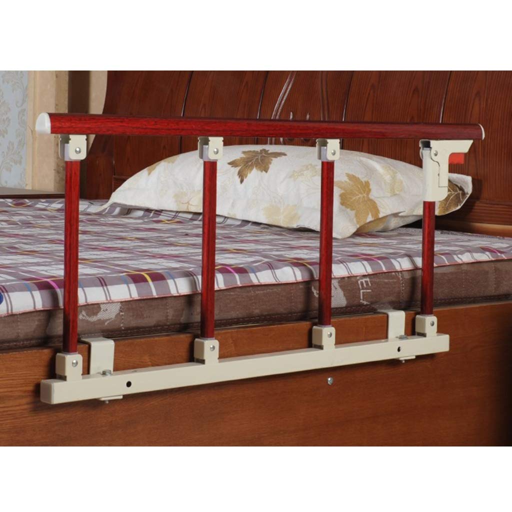 WCX Personas Mayores Barrera Cama Acero Inoxidable De Madera Amarilla Protección Anticaída Barandilla para Ancianos Y Mayores Adultos Niños (Color : A, Size : 95x40cm)